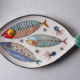 Fish Plate Long (L) Mrs. Beautiful Trio