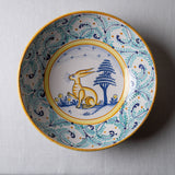 Bowl (L) Antique Rabbit in Turquoise