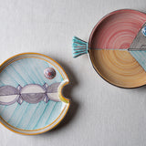 Fish Plate Round (L) Mrs. Smile