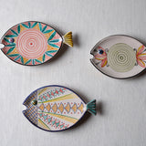 Fish Plate Long (S/M/L) Happy Day in Green