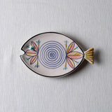Fish Plate Long (S/M/L) Happy Day in Blue