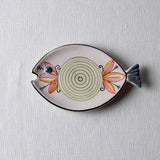 Fish Plate Long (S/M/L) Happy Day in Green