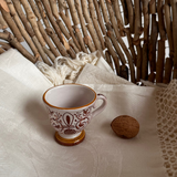 Espresso Cup Lady Pompei in Caramel