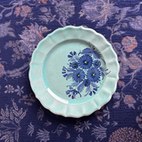 Serving Plate (L) Fioraccio in Blue and Tiffany