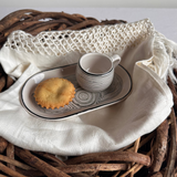 Geometric Espresso Cup & Plate