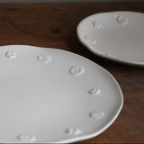 White Flowers Plate