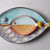 Fish Plate Long (S) Summer Dress in Orange