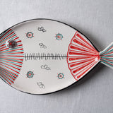 Fish Plate Long (L) Twin in Red