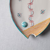 Fish Plate Long (L) Mrs. Red Feathers