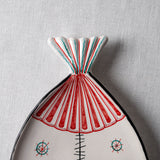 Fish Plate Long (L) Twin in Red