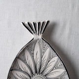 Fish Plate Long (L) Bloomin in Black