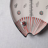 Fish Plate Long (L) Twin in Red