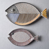 Fish Plate Long (L) Mr. Artichokes Friend