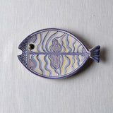 Fish Plate Long (S) - Waves in Bluette