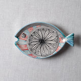 Fish Plate Long (S) Small Heart of Roses 1