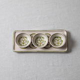 Eleganza Long Plate with Dipping Bowls