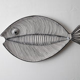 KKL - Fish Plate Long (L) Black & White