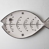 KKL - Fish Plate Long (L) Black & White