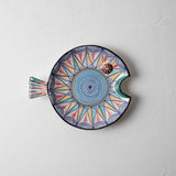 KKL - Fish Plate Round (S) Ocean Blue