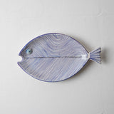 KKL - Fish Plate Long (M) Blue Lines