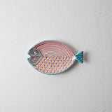 KKL - Fish Plate Long (S) Red & Orange Harmony
