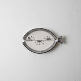 KKL - Fish Plate Long (S) Black & White