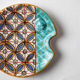KKL - Fish Plate Round (XS) Geometric Floral
