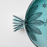 KKL - Fish Plate Round (M) Aqua Blue