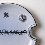 KKL - Fish Plate Round (M) Soft Blue