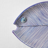 KKL - Fish Plate Long (M) Blue Lines
