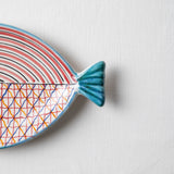 KKL - Fish Plate Long (S) Red & Orange Harmony