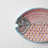 KKL - Fish Plate Long (S) Red & Orange Harmony