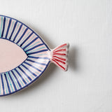 KKL - Fish Plate Long (S) Soft Blue Tones