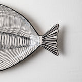 KKL - Fish Plate Long (L) Black & White