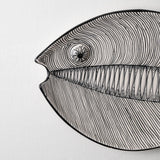 KKL - Fish Plate Long (L) Black & White
