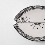 KKL - Fish Plate Long (S) Black & White