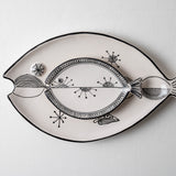 KKL - Fish Plate Long (S) Black & White