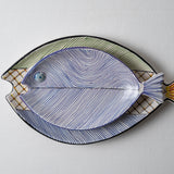 KKL - Fish Plate Long (M) Blue Lines