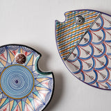KKL - Fish Plate Round (S) Ocean Blue