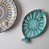 KKL - Fish Plate Long (S) Ocean Green