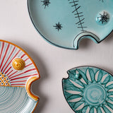 KKL - Fish Plate Long (S) Ocean Green