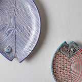 KKL - Fish Plate Long (S) Red & Orange Harmony
