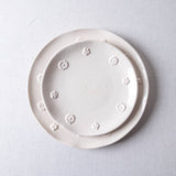 White Flowers Plate