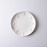 White Flowers Soup Plate - Size M