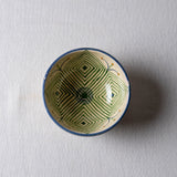 Bowl (M) Filigree Flower in Green