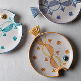 Fish Plate Round (L) Minimal in Yellow