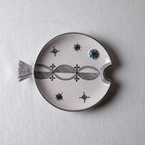 Fish Plate Round (L) Minimal in Black