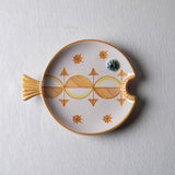Fish Plate Round (L) Minimal in Yellow