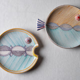 Fish Plate Round (L) Mrs. Smile