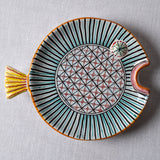 Fish Plate Round (L) Joyful Spring